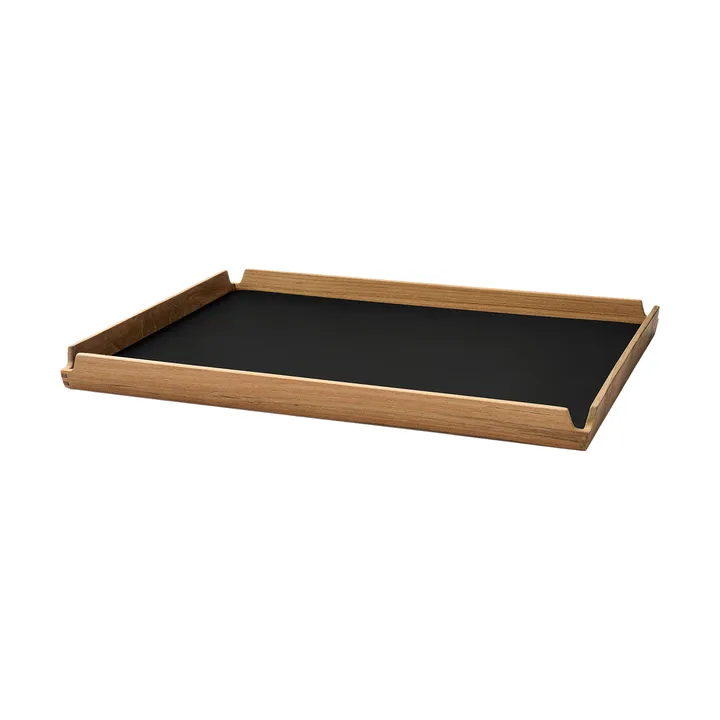 Airy Teak-Tablett square L - Nupo black ink - LIND DNA
