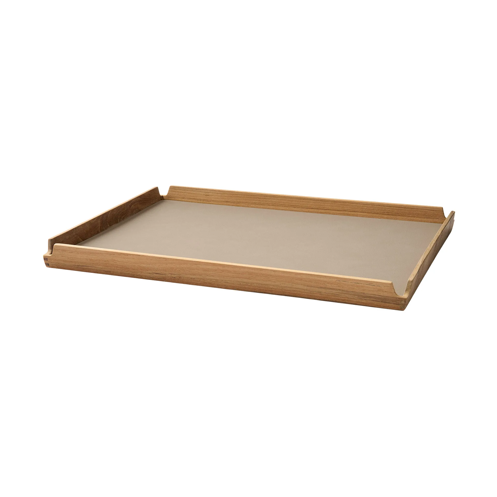 Airy Teak-Tablett square L, Nupo clay brown LIND DNA