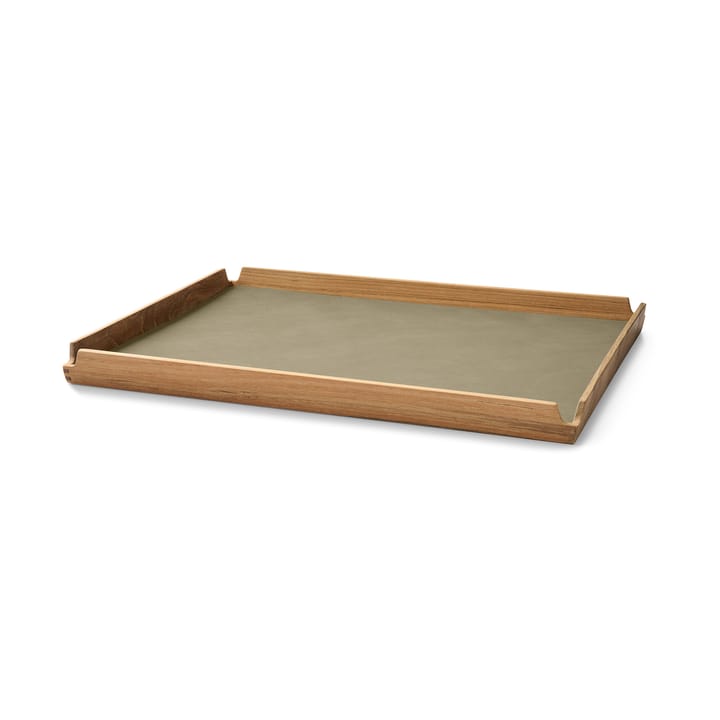 Airy Teak-Tablett square L, Nupo herbal dust LIND DNA