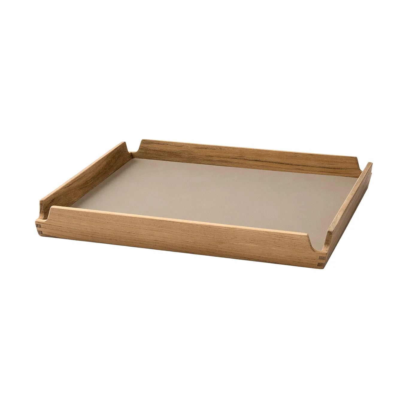 Airy Teak-Tablett square S, Nupo clay brown LIND DNA