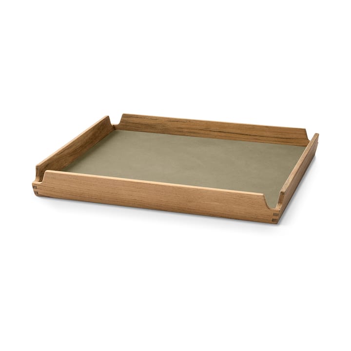 Airy Teak-Tablett square S, Nupo herbal dust LIND DNA