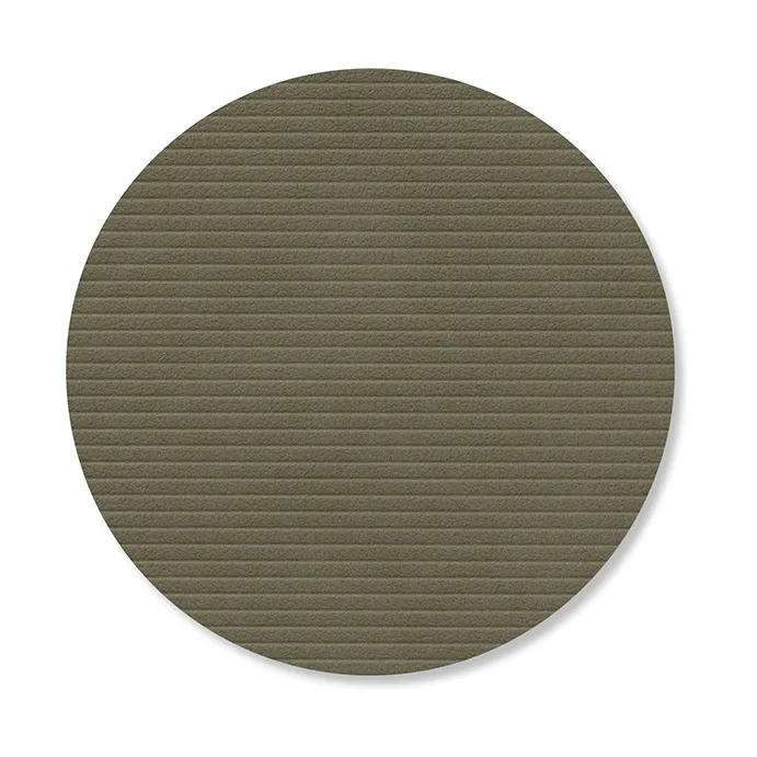 Corduroy Glasuntersetzer - Army green, circle - LIND DNA