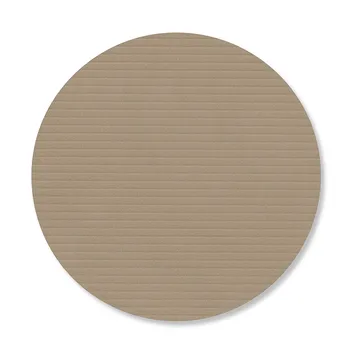 Corduroy Glasuntersetzer - Clay brown, circle - LIND DNA