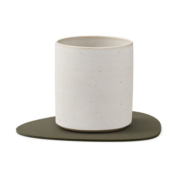 Corduroy Glasuntersetzer curve - Army Green - LIND DNA