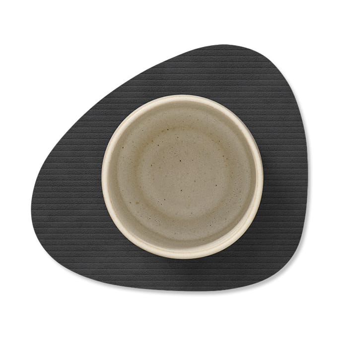 Corduroy Glasuntersetzer curve, Black LIND DNA