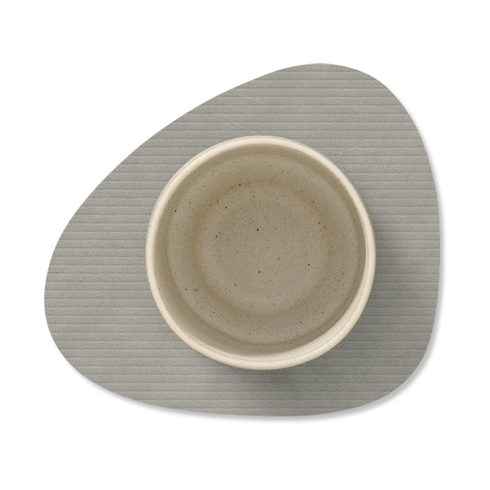 Corduroy Glasuntersetzer curve, Light Grey LIND DNA