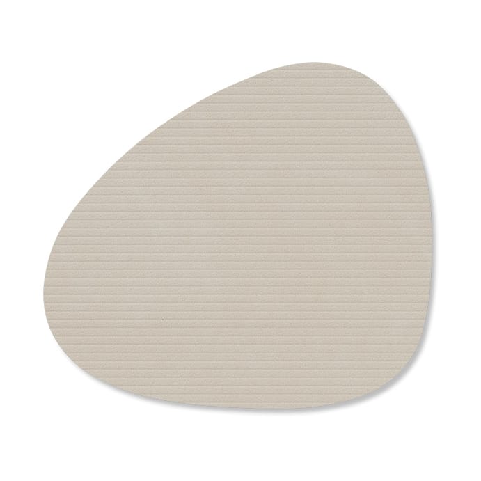 Corduroy Glasuntersetzer curve - Oyster White - LIND DNA