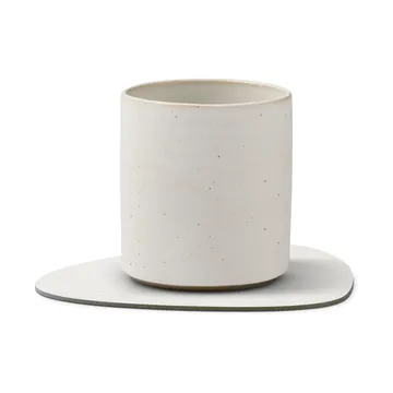 Corduroy Glasuntersetzer curve - Pure white - LIND DNA