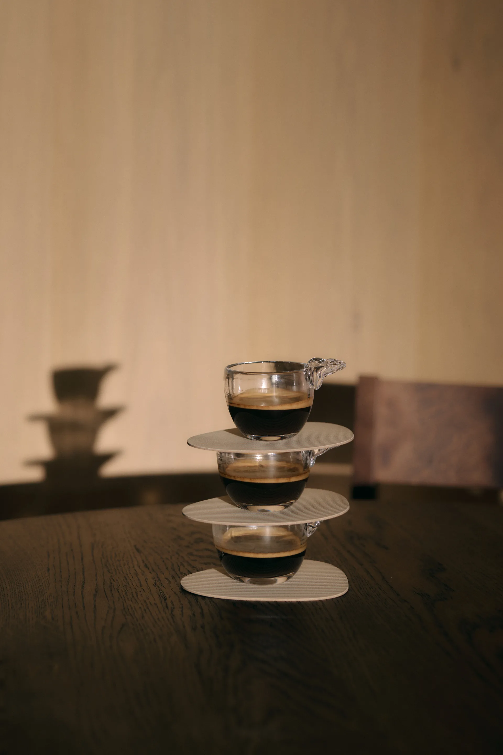 Corduroy Glasuntersetzer curve, Pure white LIND DNA