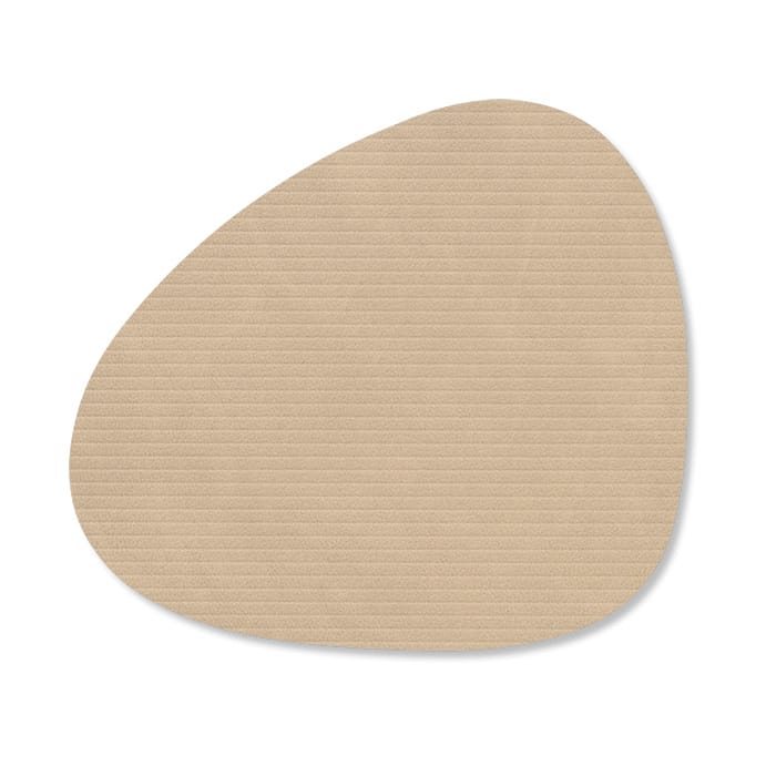 Corduroy Glasuntersetzer curve - Sand - LIND DNA