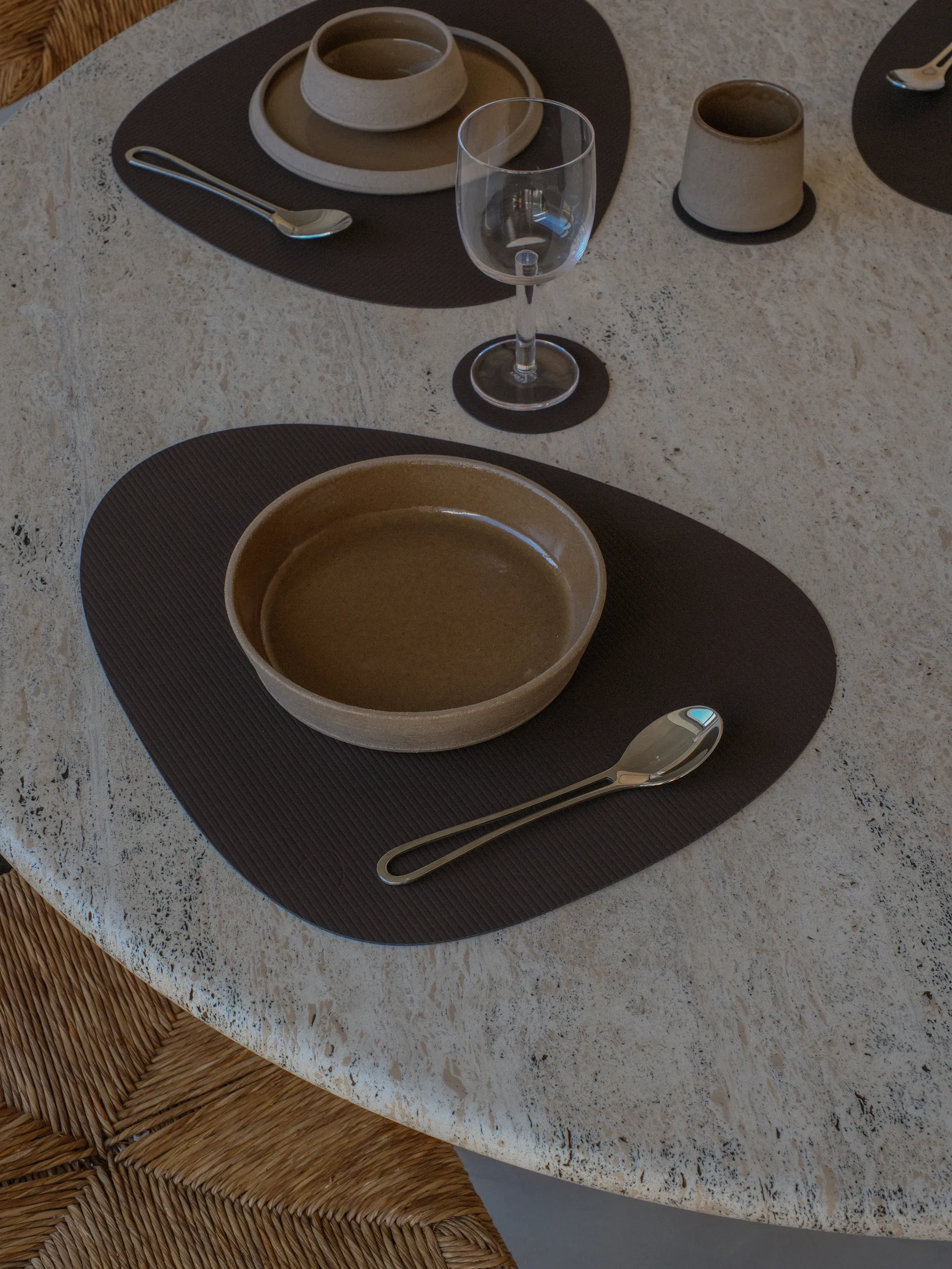 Corduroy Glasuntersetzer, Hazel, circle LIND DNA