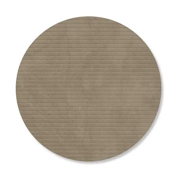 Corduroy Glasuntersetzer - Nomad grey, circle - LIND DNA