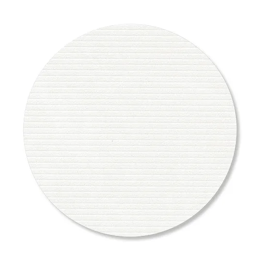 Corduroy Glasuntersetzer, Pure white, circle LIND DNA