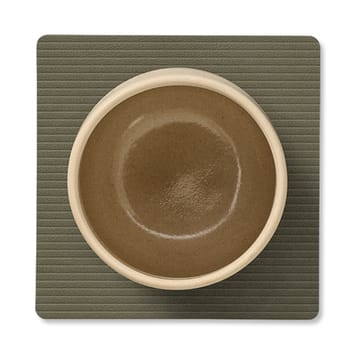 Corduroy Glasuntersetzer square - Army Green - LIND DNA