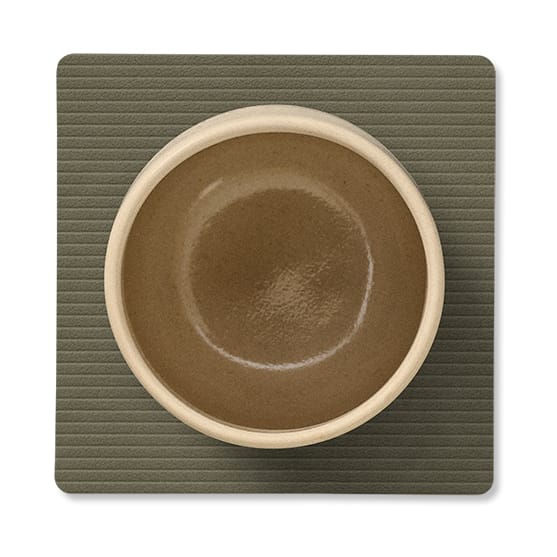 Corduroy Glasuntersetzer square, Army Green LIND DNA