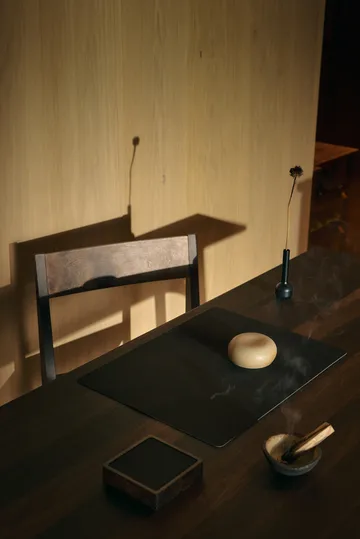 Corduroy Glasuntersetzer square - Black ink - LIND DNA