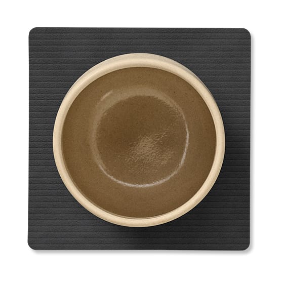 Corduroy Glasuntersetzer square, Black LIND DNA