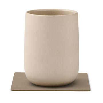 Corduroy Glasuntersetzer square - Clay Brown - LIND DNA