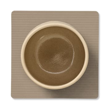 Corduroy Glasuntersetzer square - Clay Brown - LIND DNA