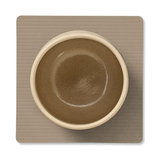 Corduroy Glasuntersetzer square, Clay Brown LIND DNA