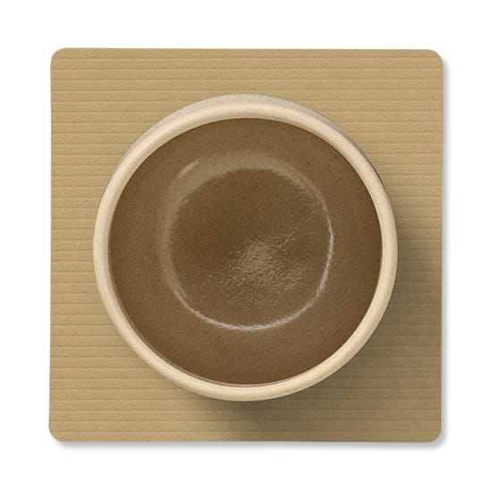 Corduroy Glasuntersetzer square, Khaki LIND DNA