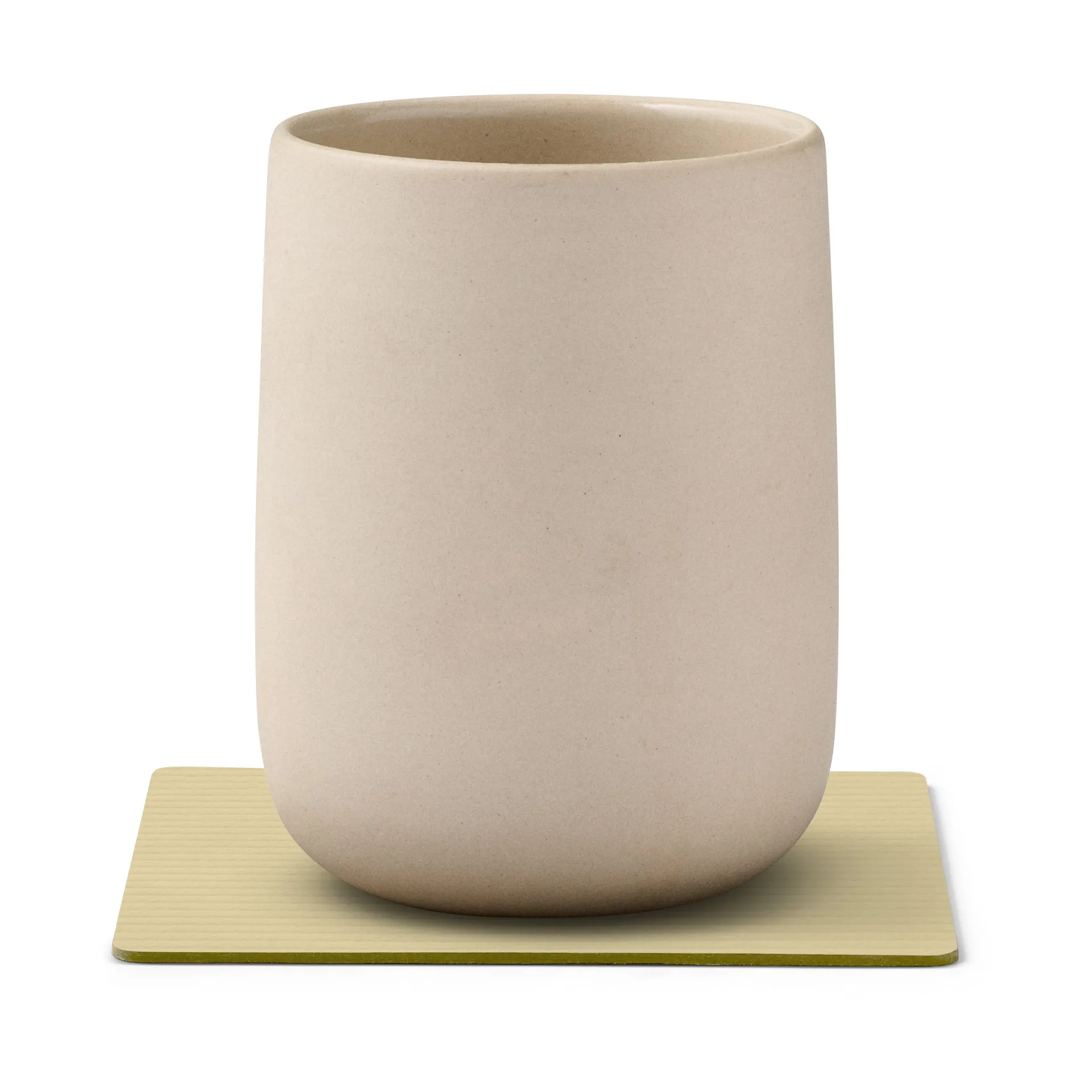 Corduroy Glasuntersetzer square, Lemon Sorbet LIND DNA