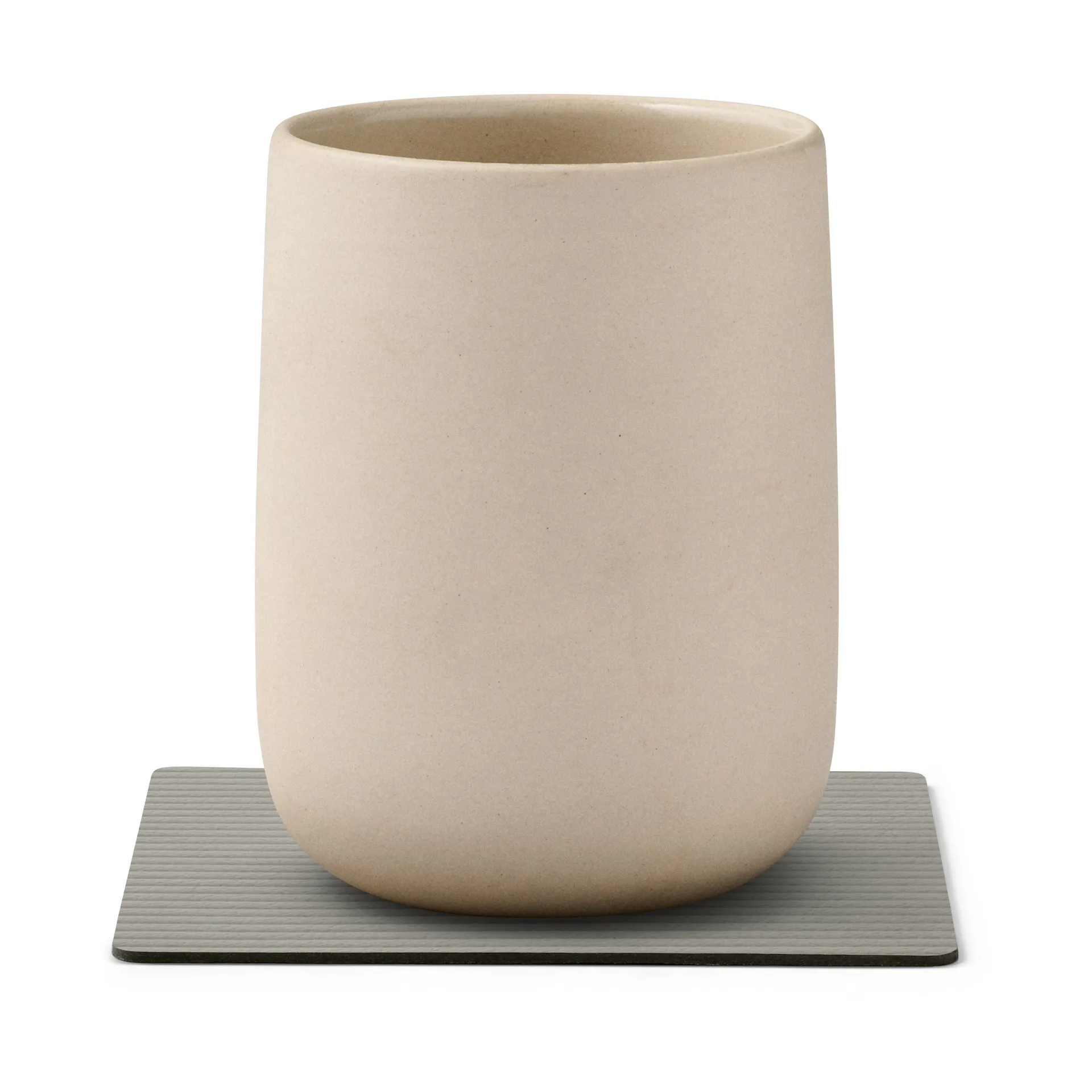 Corduroy Glasuntersetzer square, Light Grey LIND DNA