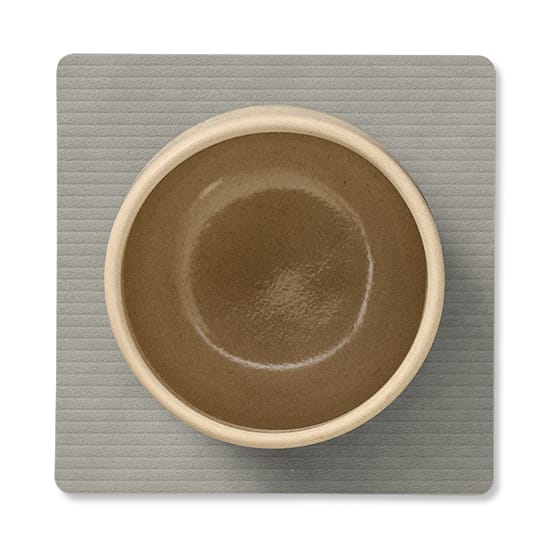 Corduroy Glasuntersetzer square, Light Grey LIND DNA