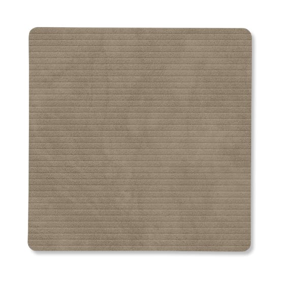 Corduroy Glasuntersetzer square - Nomad Grey - LIND DNA
