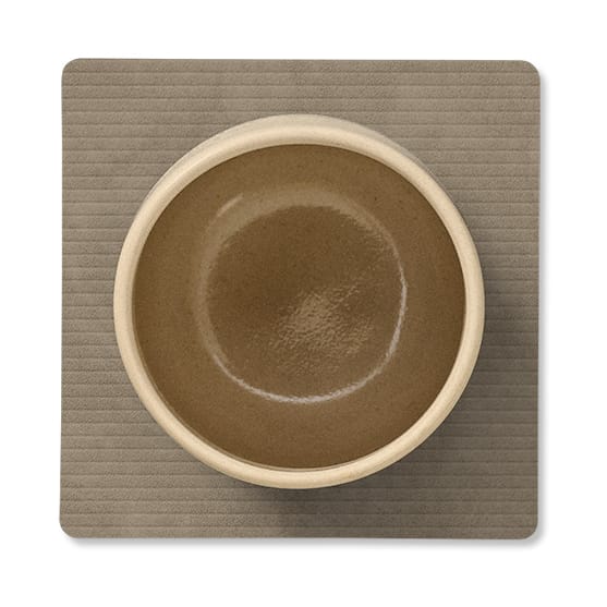 Corduroy Glasuntersetzer square, Nomad Grey LIND DNA