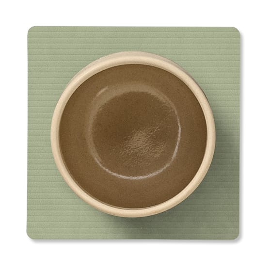 Corduroy Glasuntersetzer square, Olive Green LIND DNA