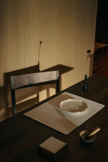 Corduroy Glasuntersetzer square - Pure white - LIND DNA