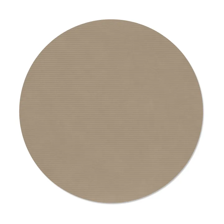 Corduroy Tischset - Clay brown, circle, L, Ø38 cm - LIND DNA