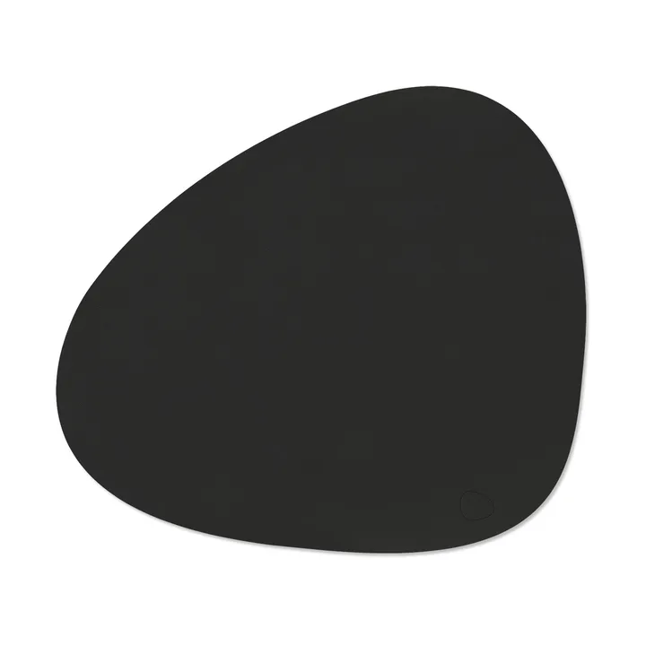 Corduroy Tischset curve L - Black ink, 44x37 cm - LIND DNA