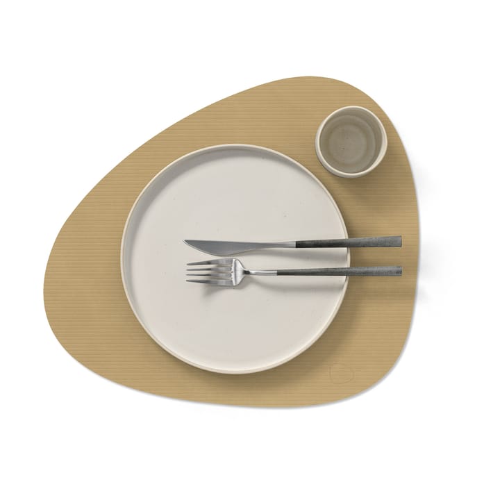 Corduroy Tischset curve L, Khaki LIND DNA