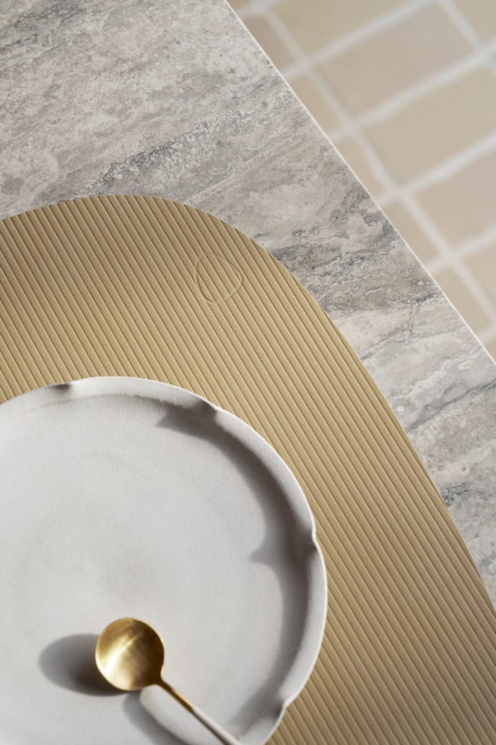 Corduroy Tischset curve L, Lemon Sorbet LIND DNA
