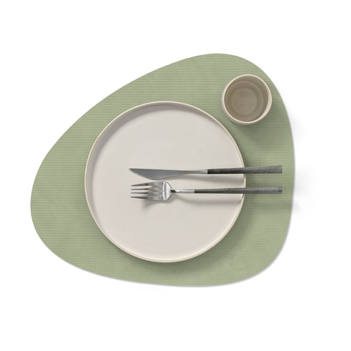 Corduroy Tischset curve L, Olive Green LIND DNA