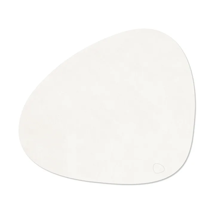 Corduroy Tischset curve L - Pure white, 44x37 cm - LIND DNA