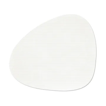 Corduroy Tischset curve L - Pure white - LIND DNA