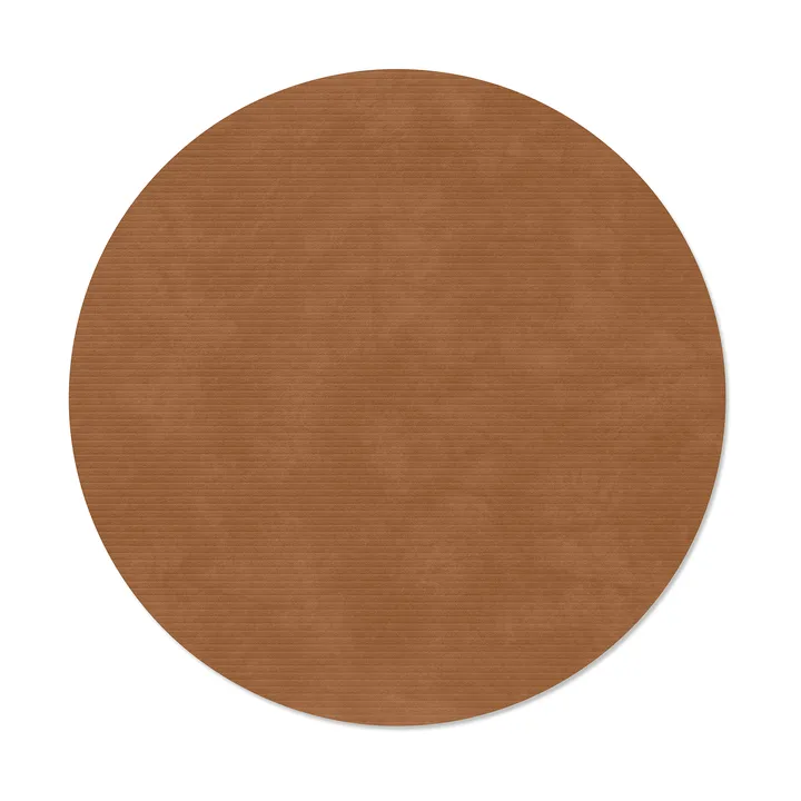 Corduroy Tischset - Nature, circle, L, Ø38 cm - LIND DNA