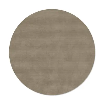 Corduroy Tischset - Nomad grey, circle, L, Ø38 cm - LIND DNA