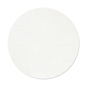 Corduroy Tischset - Pure white, circle, L - LIND DNA