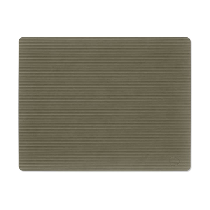Corduroy Tischset square L - Army Green - LIND DNA