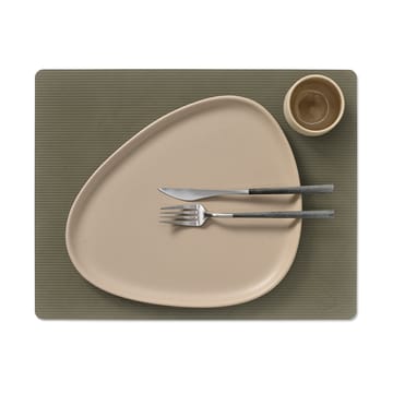Corduroy Tischset square L - Army Green - LIND DNA