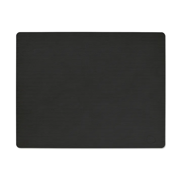 Corduroy Tischset square L - Black ink, 45x35 cm - LIND DNA