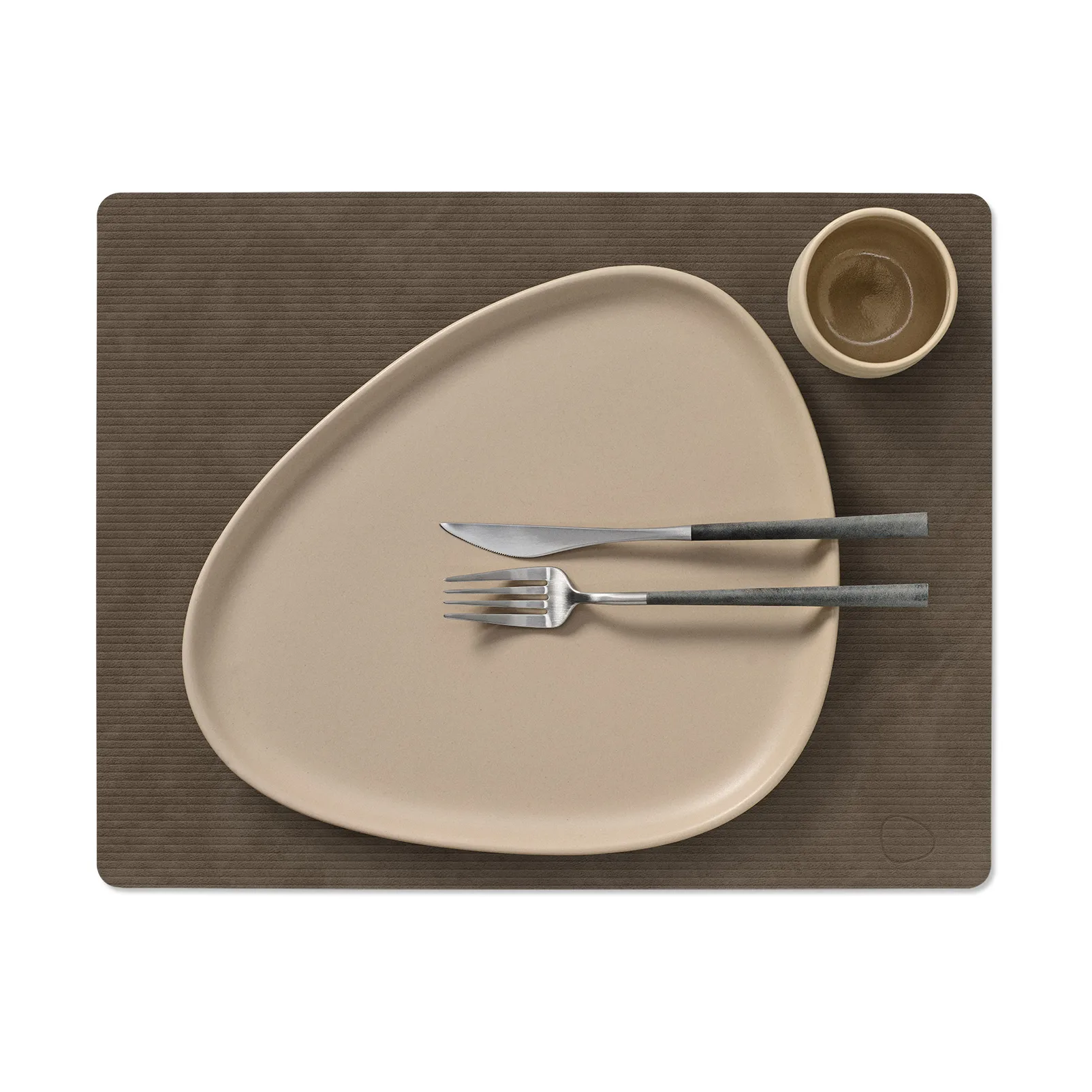 Corduroy Tischset square L, Caviar LIND DNA