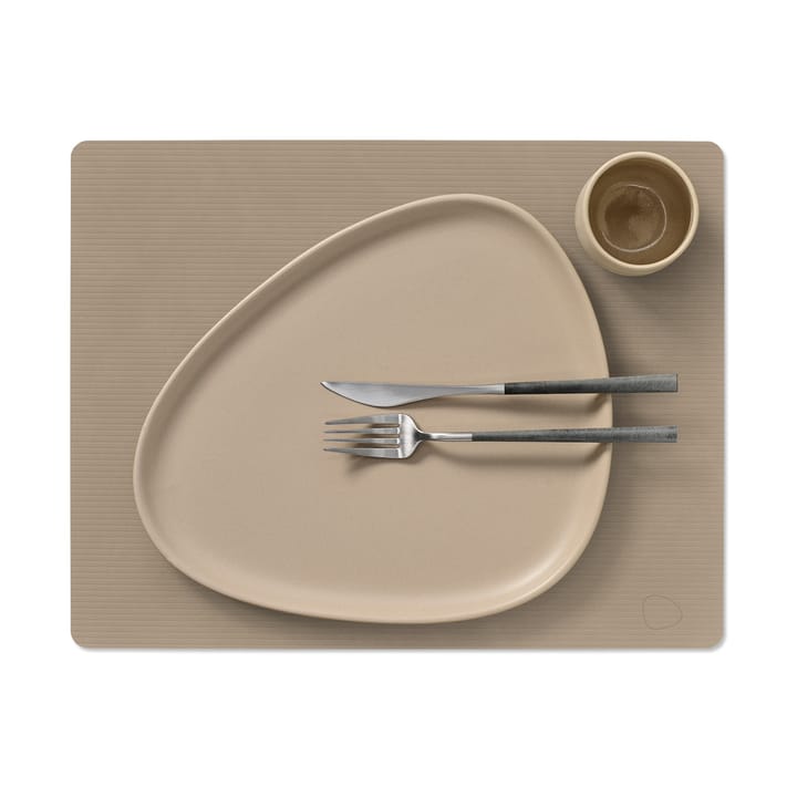 Corduroy Tischset square L, Clay Brown LIND DNA