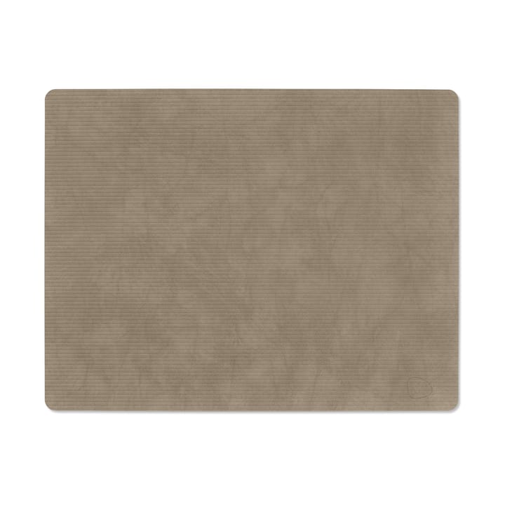 Corduroy Tischset square L - Nomad Grey - LIND DNA