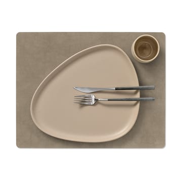 Corduroy Tischset square L - Nomad Grey - LIND DNA