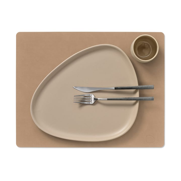Corduroy Tischset square L, Nougat LIND DNA